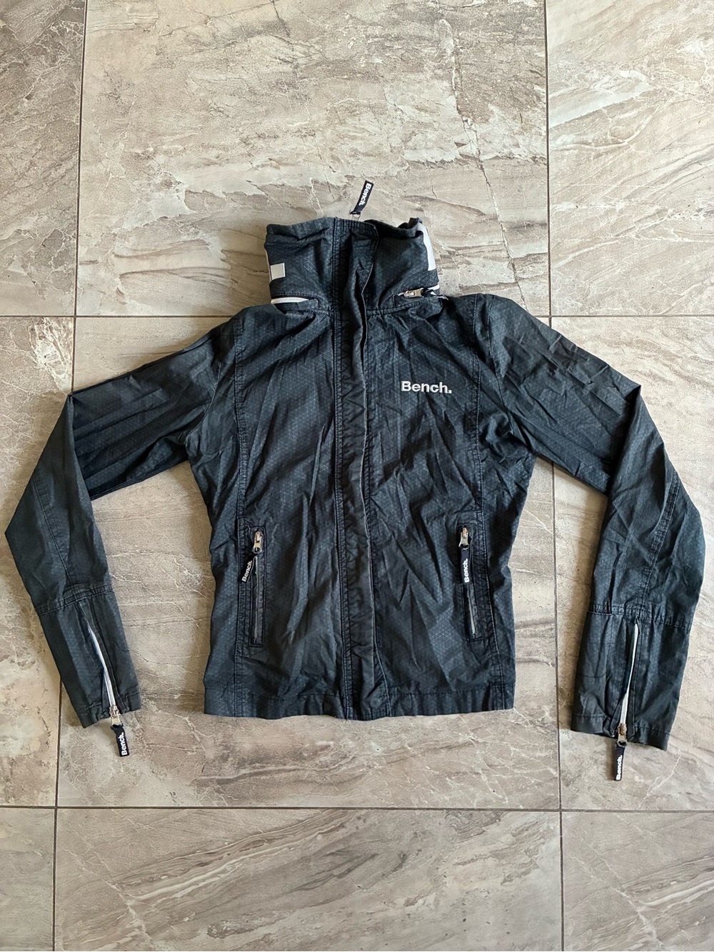 Bench Black Lightweight Zip-Up Jacket